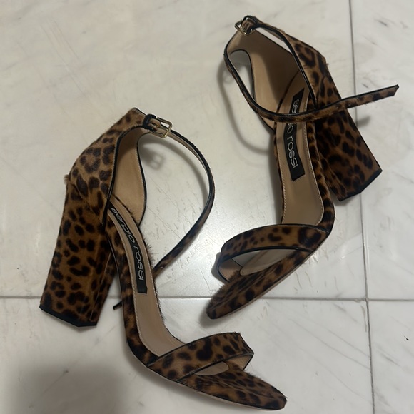 SERGIO ROSSI LEOPARD SANDALS - Picture 3 of 6